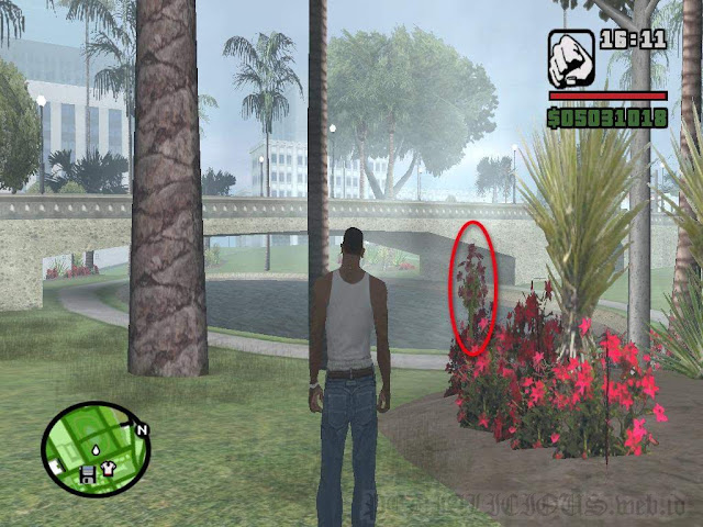 Sisi danau sebelah timur di Glen Park, Los Santos