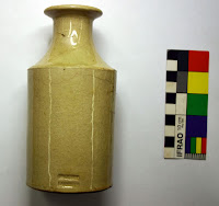 A 19th-century stoneware storage bottle found during the Dutton Park dig.  (UQ Archaeological Services Unit)