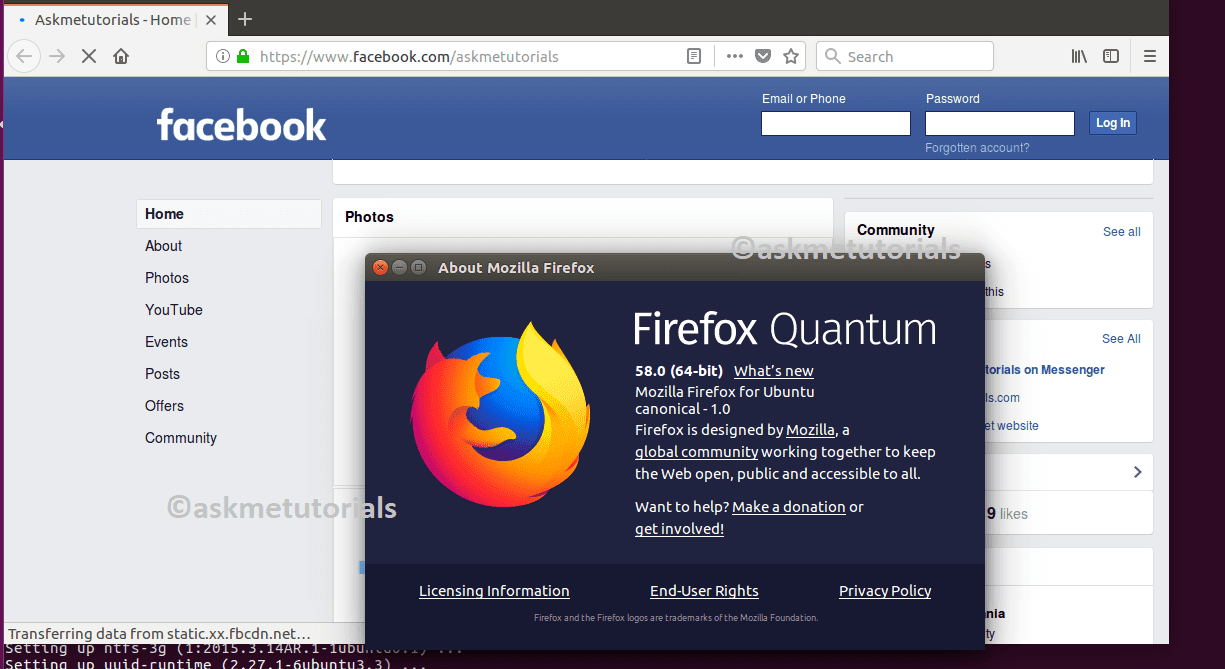 how to update mozilla firefox in fedora