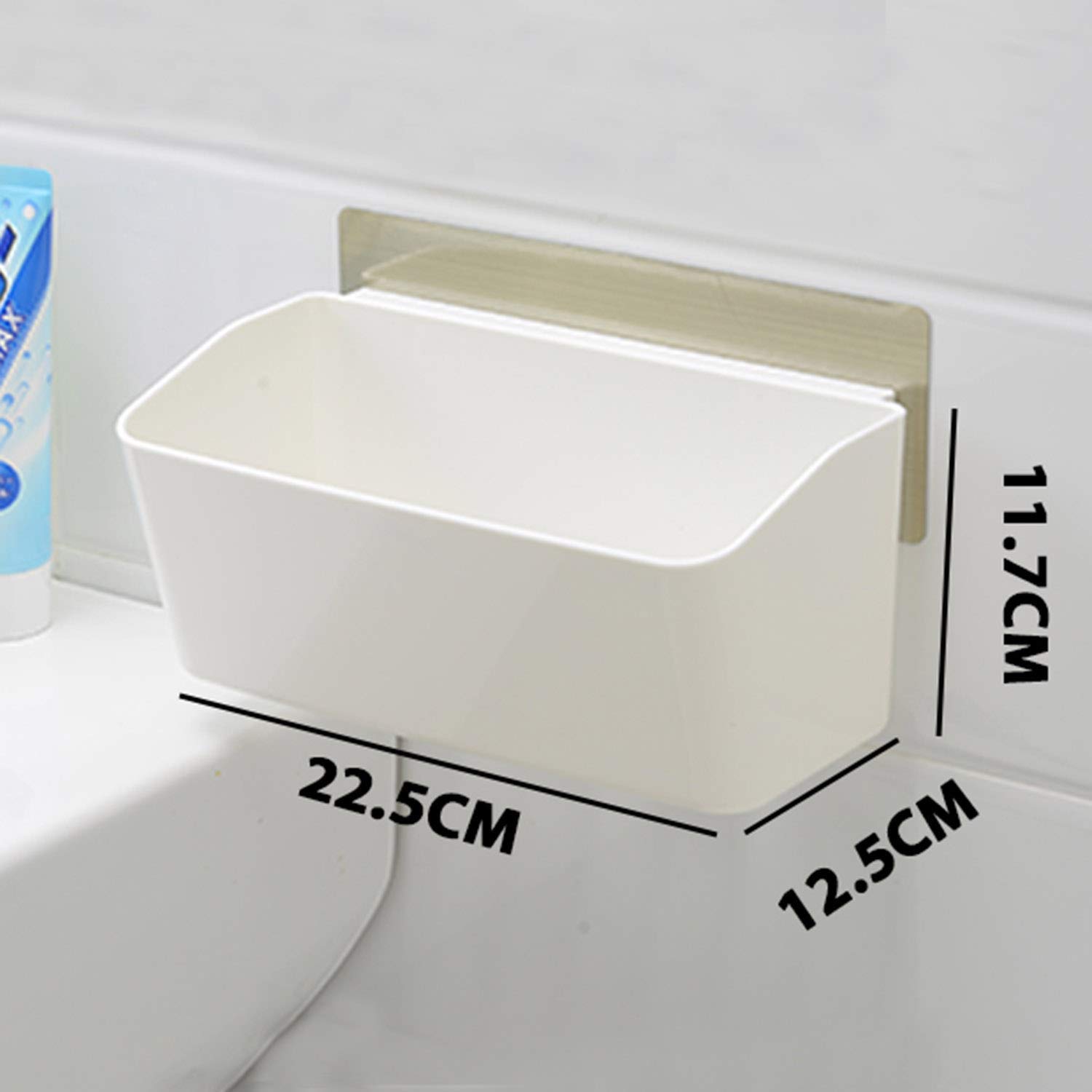 Magic Sticker Series Self Adhesive Plastic Bathroom Shelf Shower Caddy