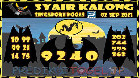 Syair Kalong Togel Singapura Kamis 02-09-2021