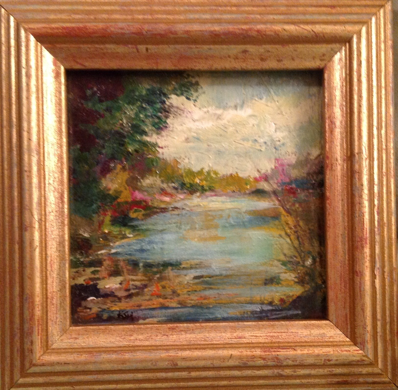 Kathleen Harrington Paints Seaside Art Gallery Miniature Show