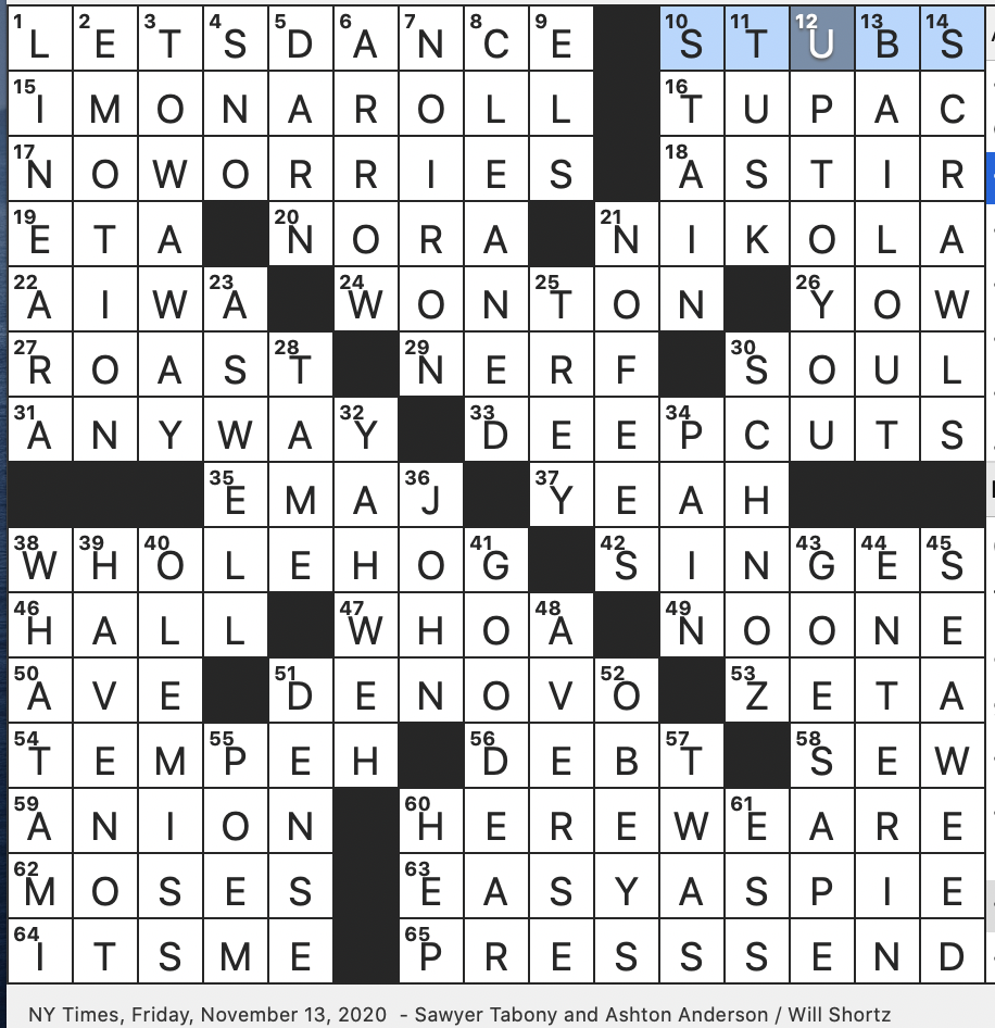 Rex Parker Does the NYT Crossword Puzzle: Former monetary unit in Japan /  Translation of Latin phrase ceteris paribus / Wowie to Gen Z / Drugmaker  Lilly / Drama that's credited with