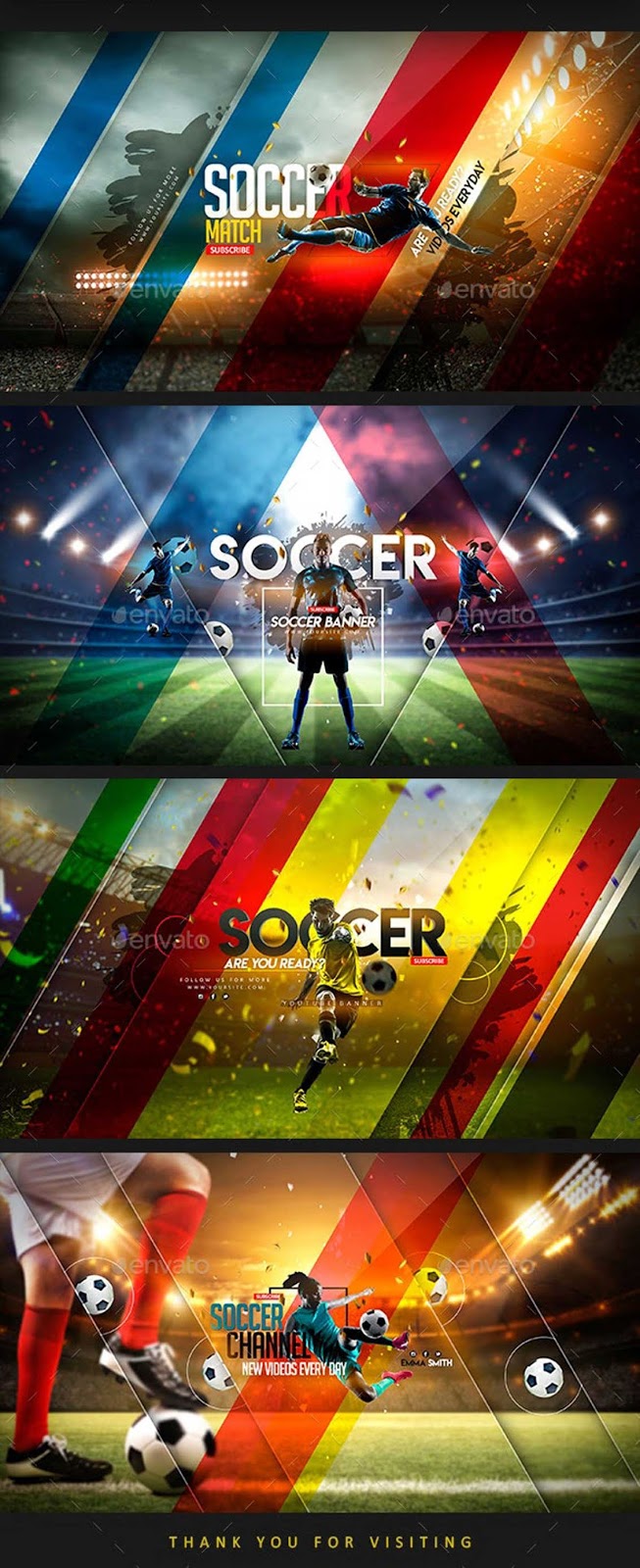 Soccer Youtube Banner Psdly