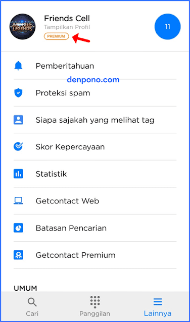 Berhasil Klaim GetContact Premium Gratis