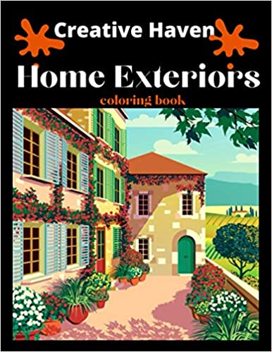 Livre de coloriage Creative Haven Home Exteriors
