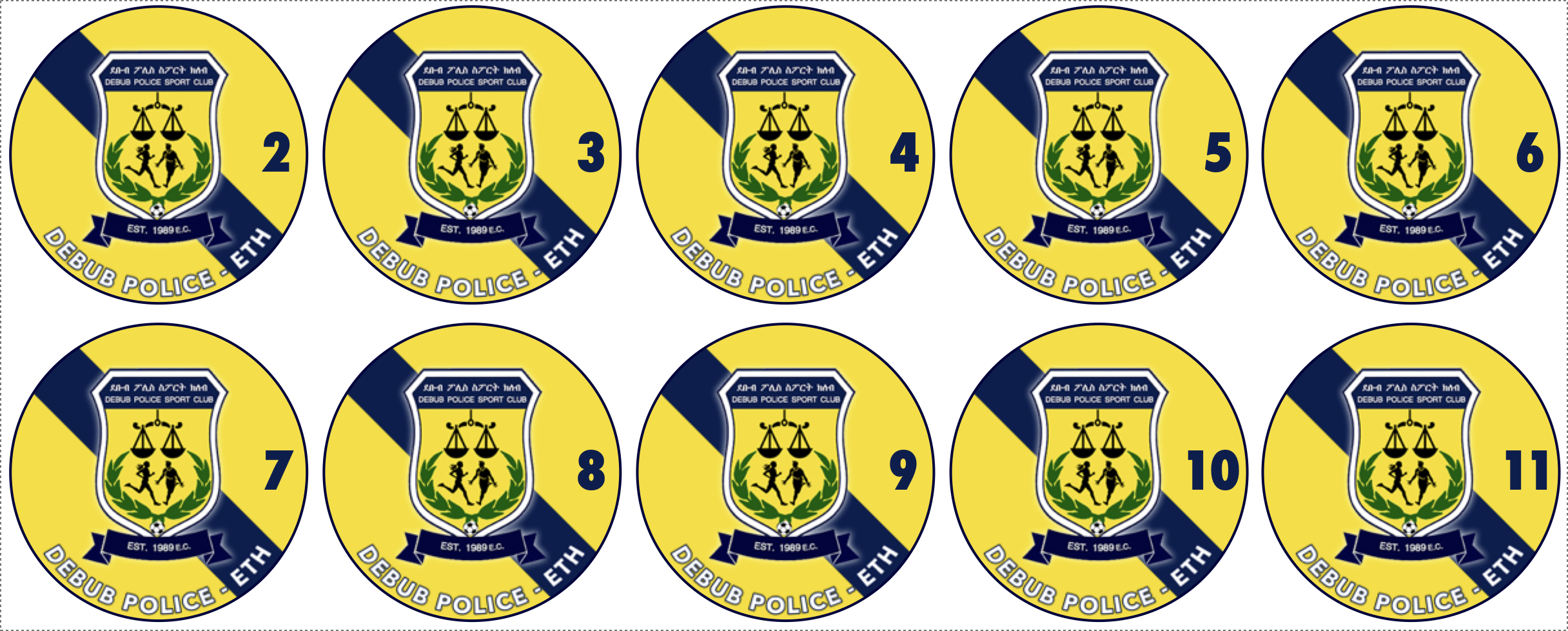 Mika Escudinhos para Botões ETIÓPIA