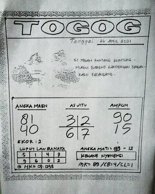 Togog togel sdy hari ini