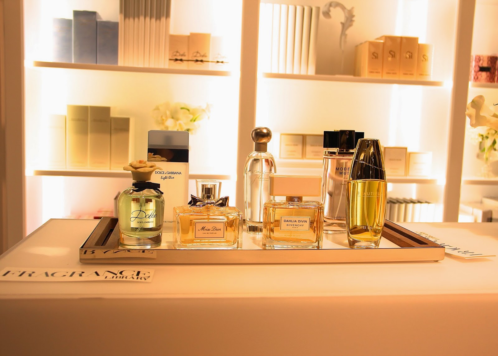 fashionably petite Saks Fifth Avenue Fragrance Library Launch