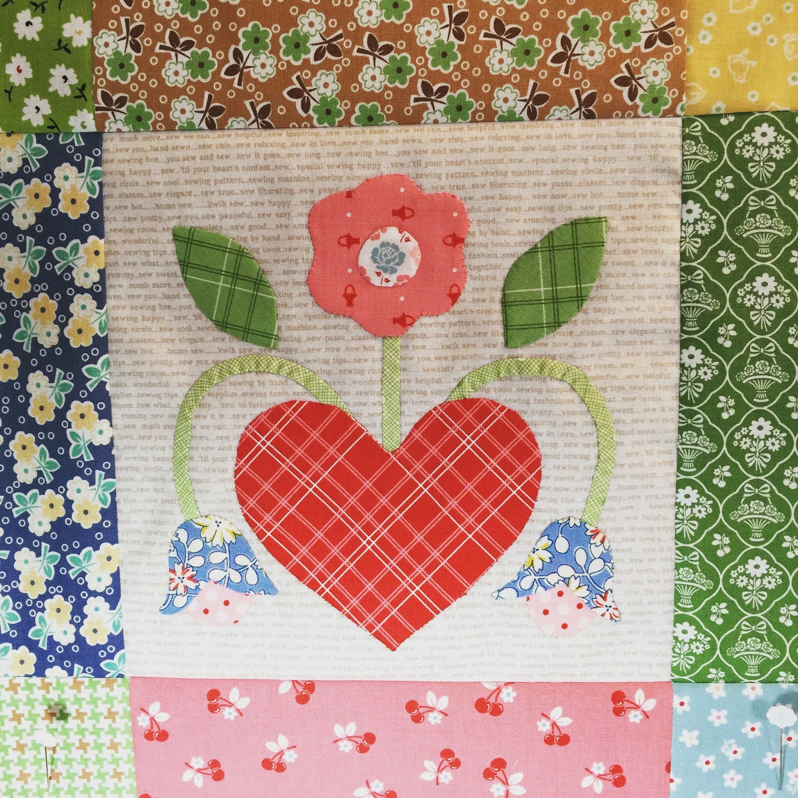 A Place to Share: Bllom Along with Lori Holt and Calico Days fabric line