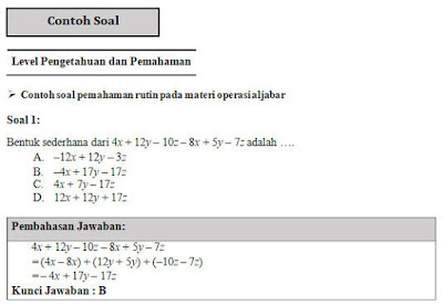Contoh Soal Penalaran Matematika Smp Kelas 7 Dapatkan Contoh