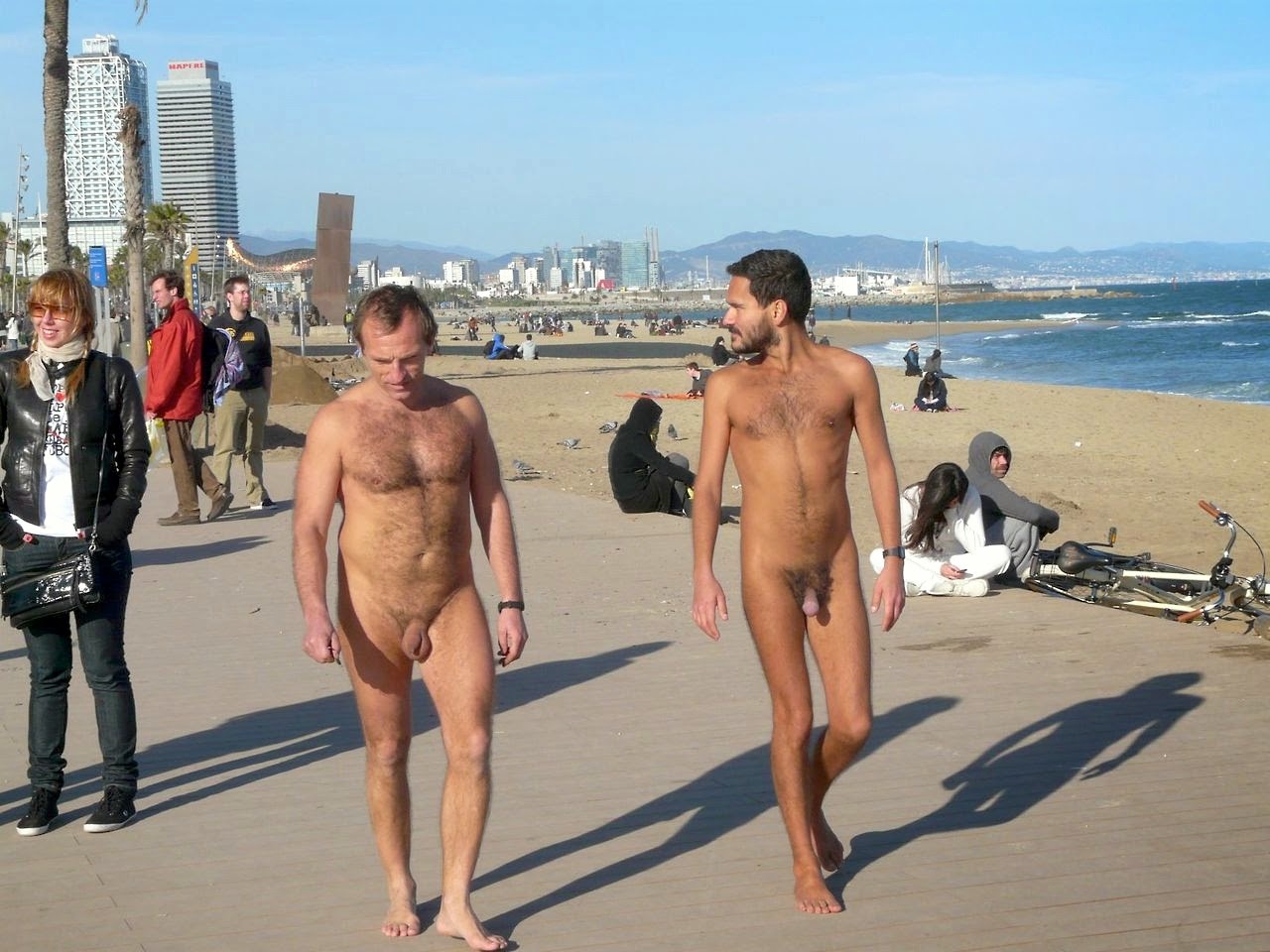 Chilly Weather At The Beach In Barcelona Nude Girls Sexy Images