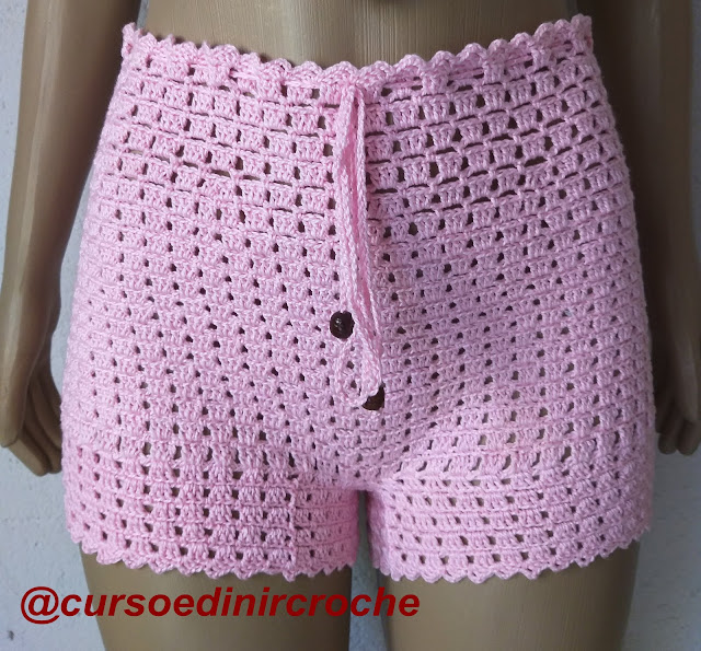Short de Crochê Aprenda Agora e Venda Muito no Verão Aprender Croche com Curso Edinir Croche