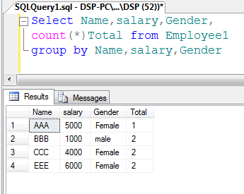 ALLTYPECODING: Group By statement in Sql Server.