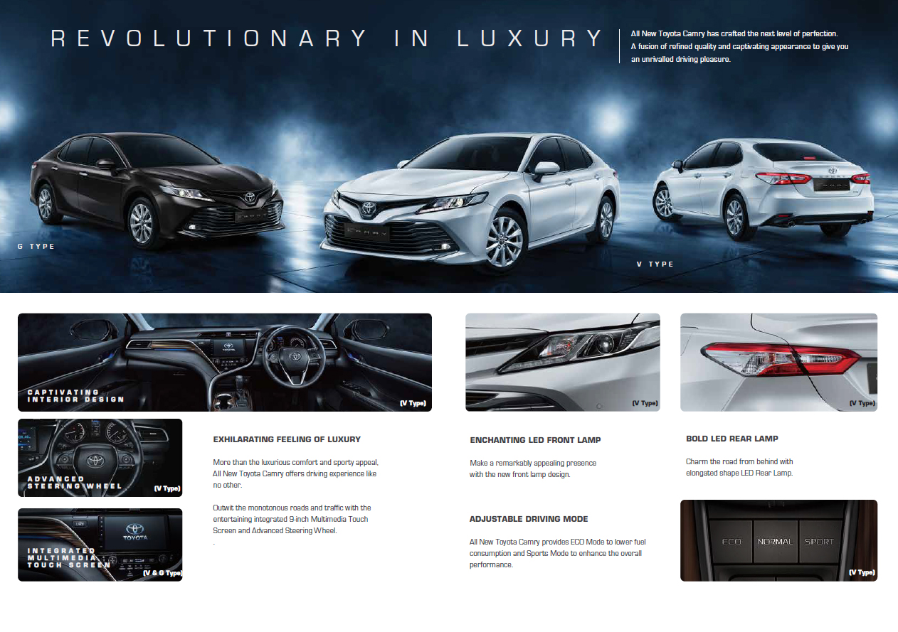 Brosur Toyota New Camry 2020 Brosur Toyota New Camry 2020