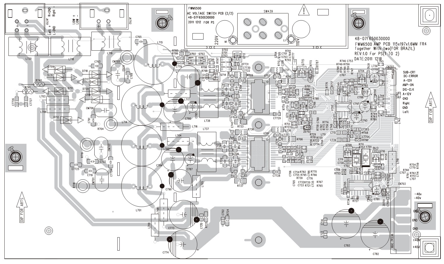 Electro help: PHILIPS FWM6500 - SCHEMATIC DIAGRAMS - Printed Circuit Boards