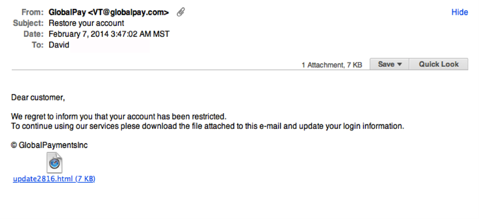 email phishing