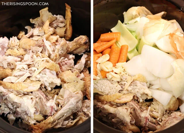 How to Make Slow Cooker Chicken Bone Broth