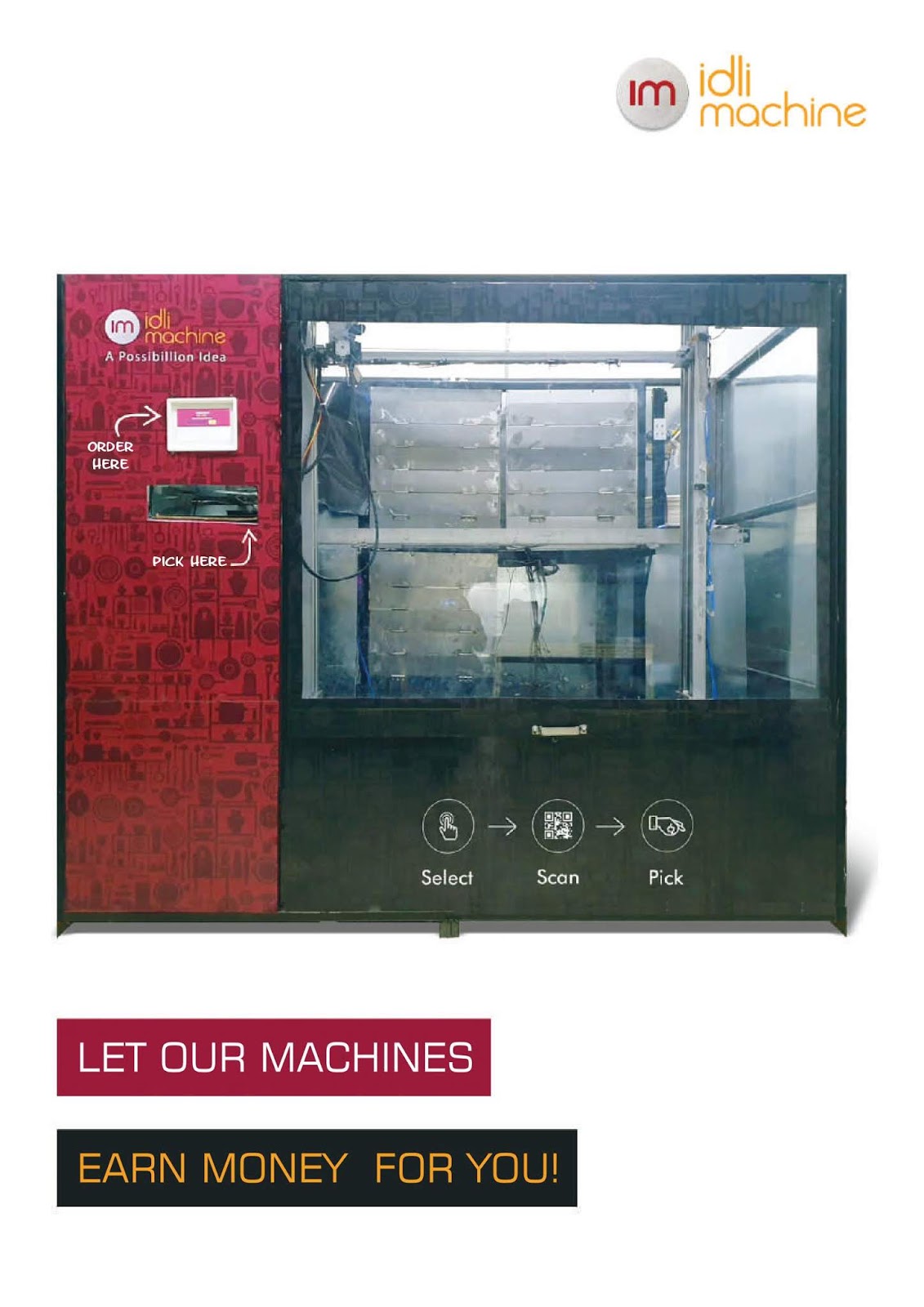 Automatic Idli Vending Machines Franchise in Hyderabad India, Food