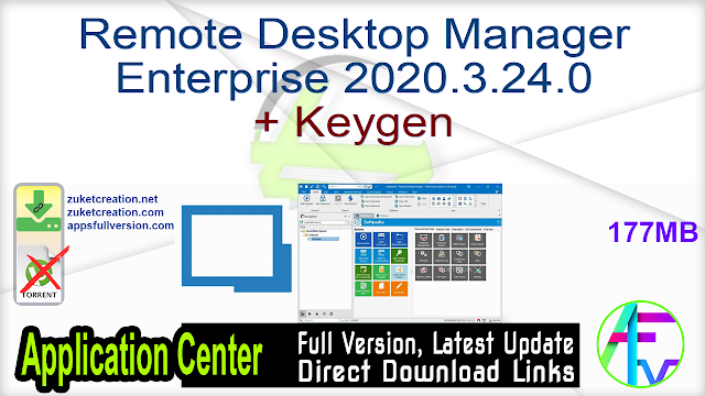Remote Desktop Manager Enterprise 2020.3.24.0 + Keygen