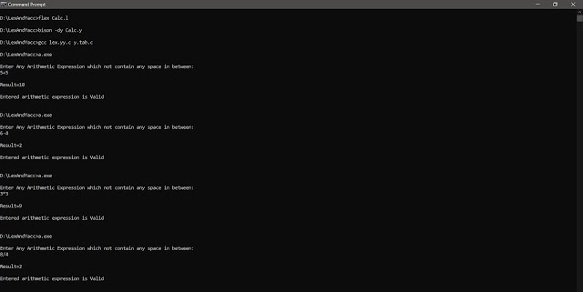 Write a Program to Implement a Calculator and Recognize a Valid ...