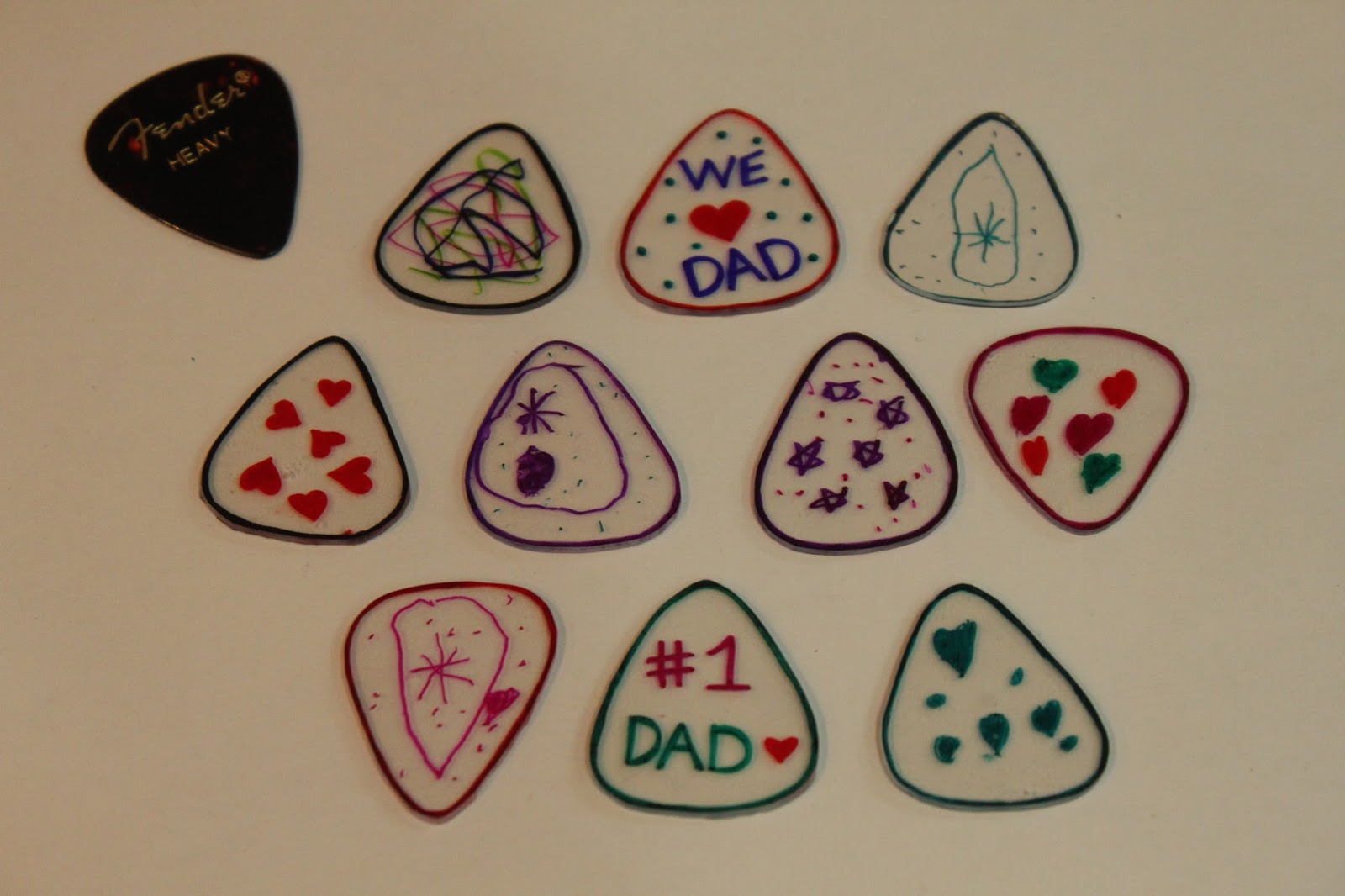 Keeping up with the Kiddos DIY Guitar Picks
