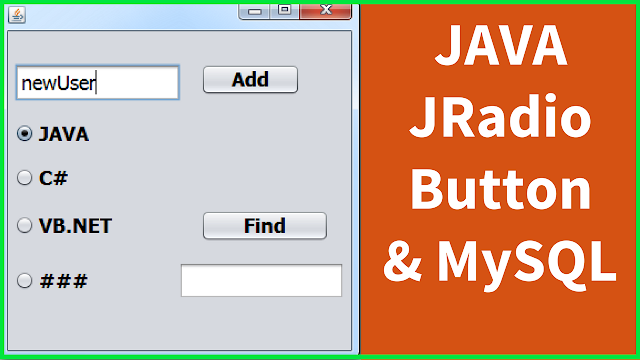 Using jRadioButton With MySQL Database In Java