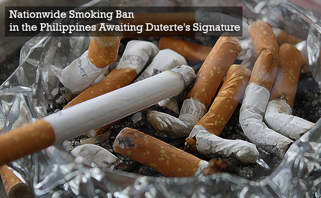 Nationwide Smoking Ban in the Philippines Awaiting Duterte Signature