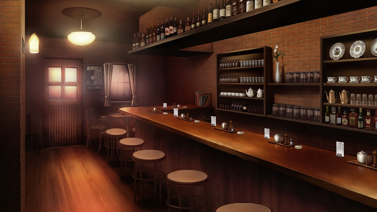 Anime Landscape: Bar at Night (Anime Background)