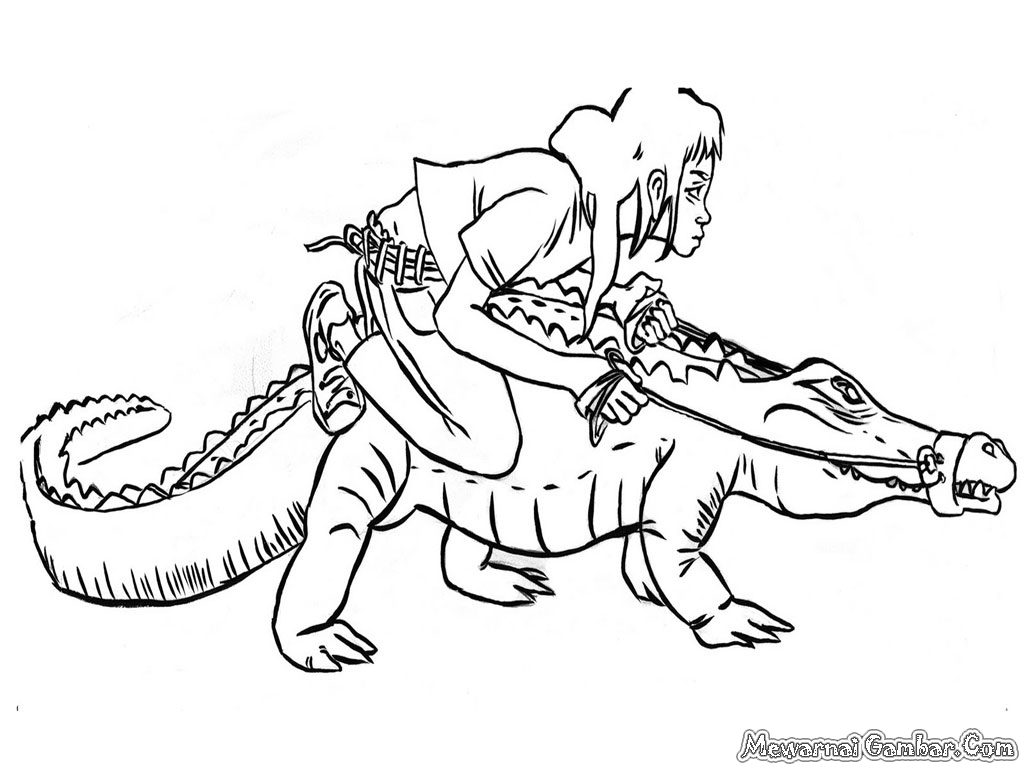 Mewarnai Gambar Buaya Mewarnai Gambar