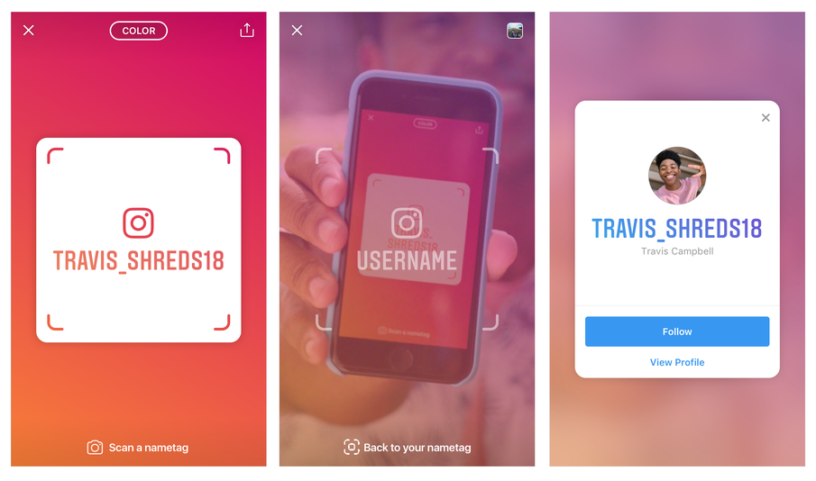 Instagram’s Nametag feature makes it easier to follow people you meet in real life