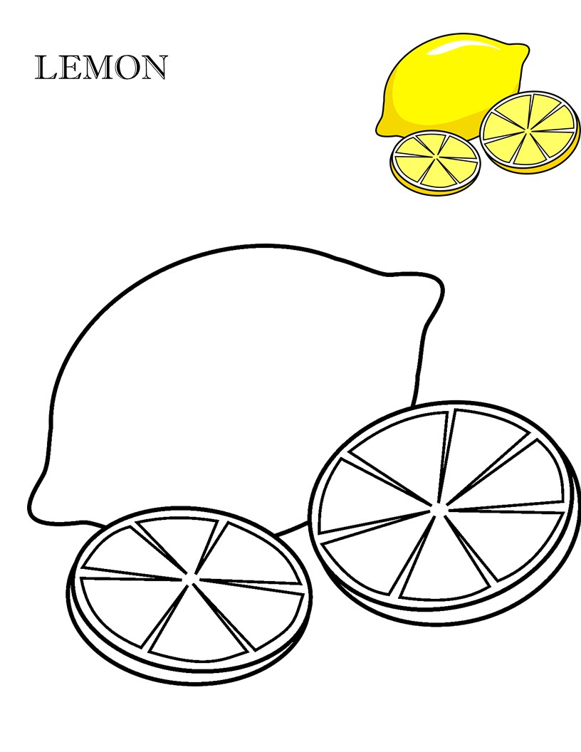 Coloring Fruits Worksheets Pdf - Free printable worksheets PDF