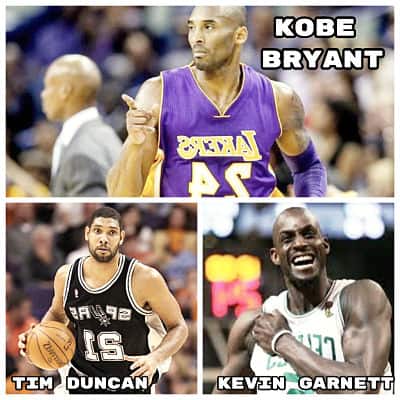 Kobe Bryant, Tim Duncan, Kevin Garnett rumbo al Salón de la Fama-Lo Reciente