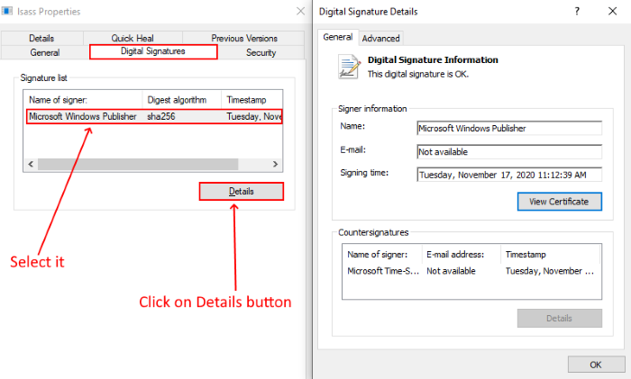 Processo Lsass.exe in Windows 10_2