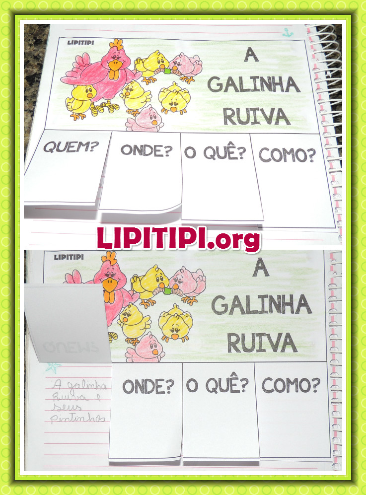 ALFABETIZANDO COM FANTASIA: PROJETO- A GALINHA RUIVA  Atividades de  contos, Atividades de conto de fadas, Atividades de gramática