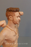 statuette realistiche modellino fidanzato action figure personalizzata ritratto orme magiche