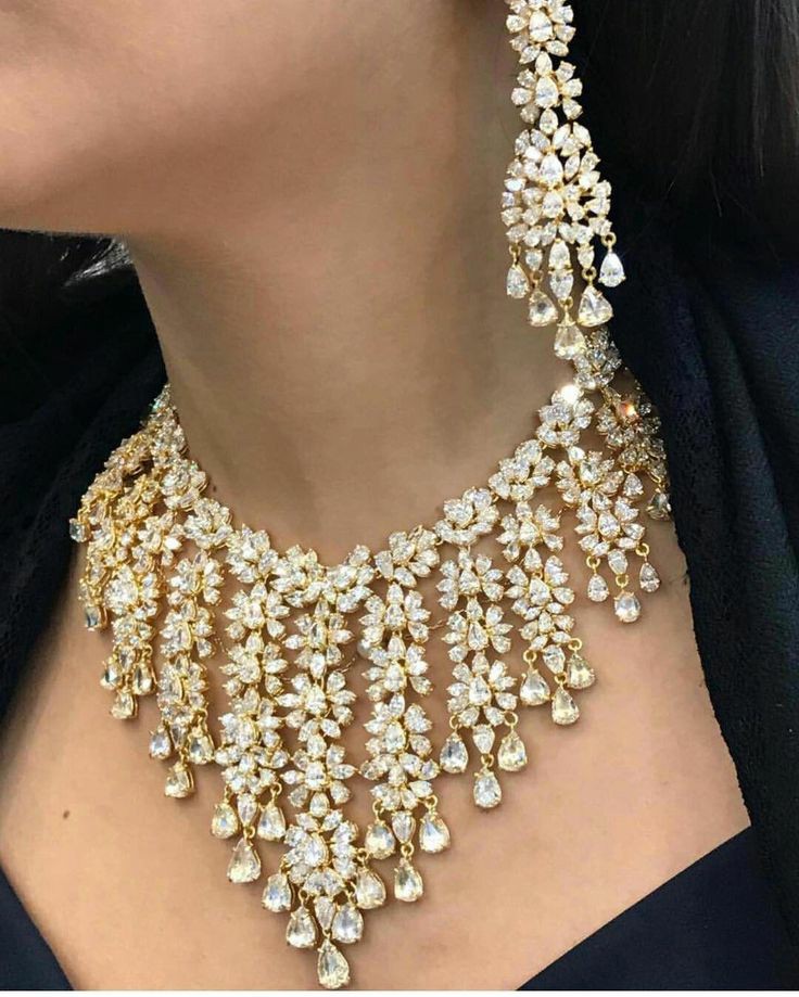 Diamond necklace jewellery