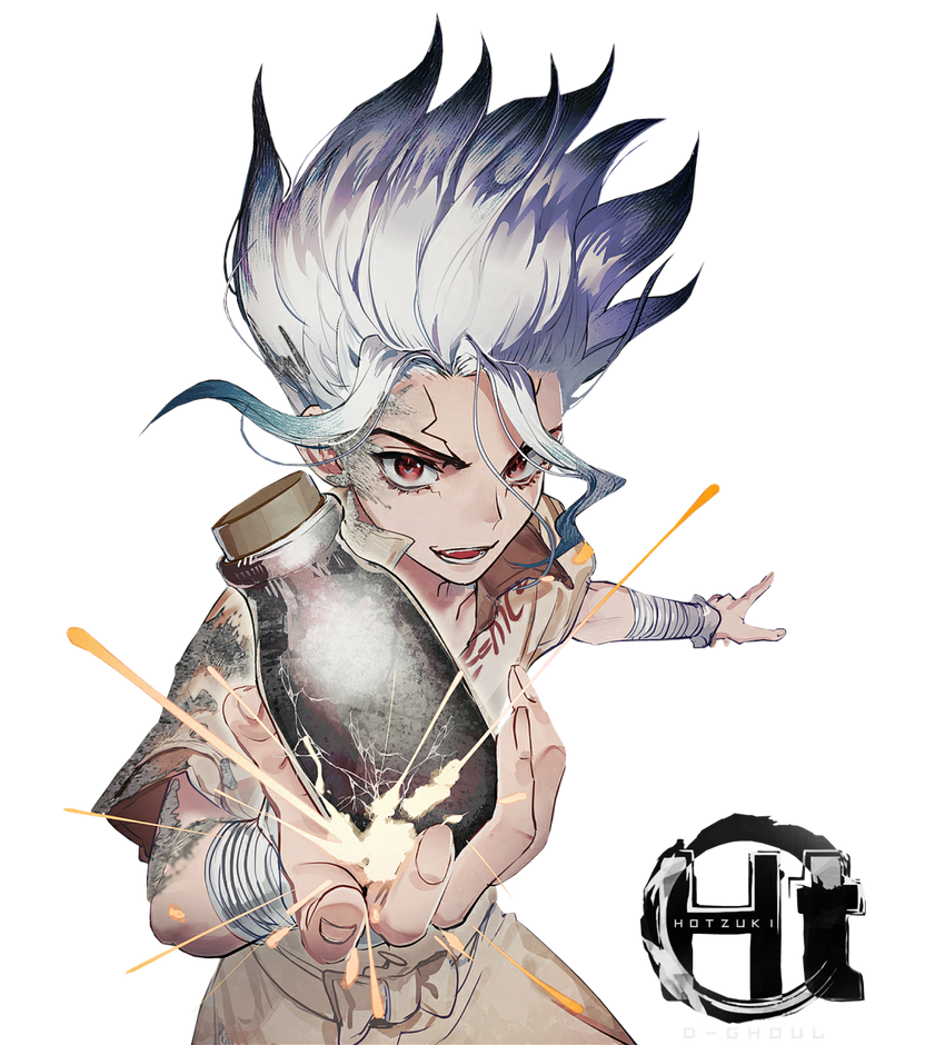 Senku (Dr. Stone) Render by D4rkawaii