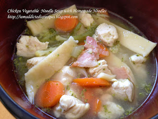 Chicken Vegetable Soup with Homemade Noodles | Addicted to Recipes