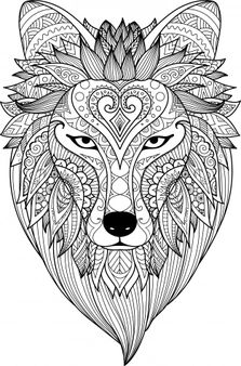 Top 10 Free Downloadable Wolf Mandala Coloring Pages for Kids