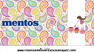 Etiquetas de Mentos de Fiesta de Té de Chicas para imprimir gratis.