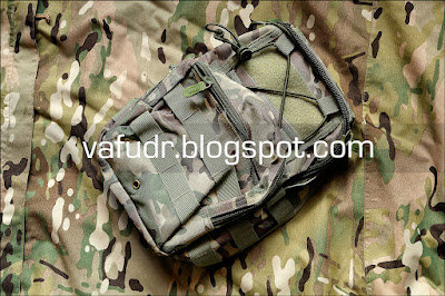 Comparison of the original Multicam coloring and Tactical Utility 3 Ways Shoulder Crossbody Sling Bag