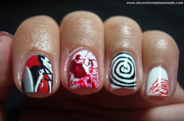 american psycho nail art