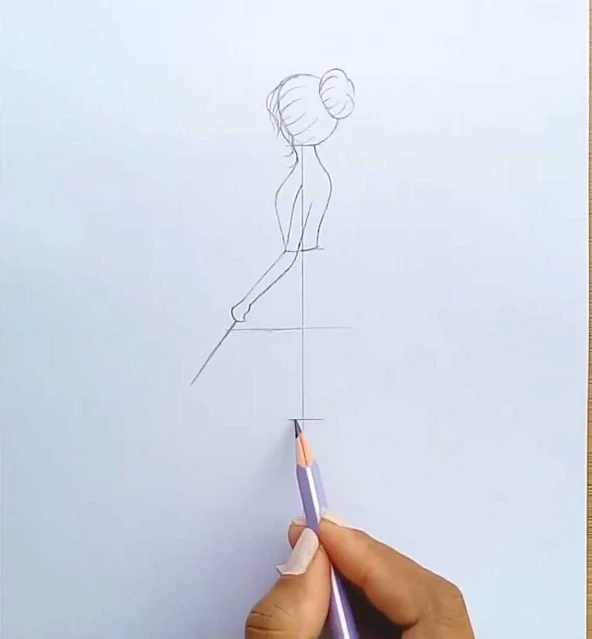 رسم فتاة بالرصاص رسم فتاة جميلة بالرصاص