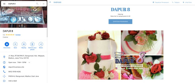 Foto tampilan Google Bisnisku Dapur8