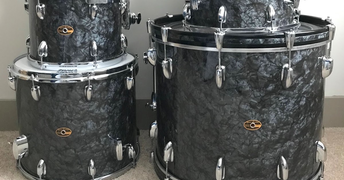 New Stone Custom Drum kit in Black Diamond Pearl wrap Drum Nuts (& Bolts)