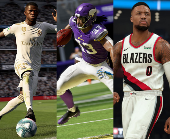 FIFA 20, Madden NFL 21 e NBA 2K21 FIFA 20, Madden NFL 21 e NBA 2K21