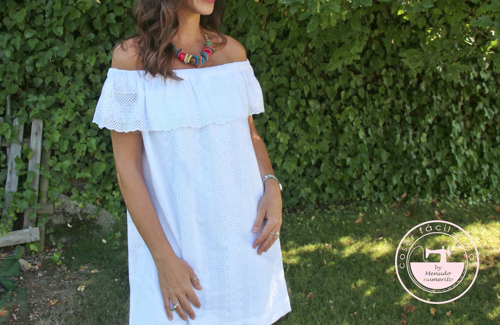 Vestido de verano en tela bordada - El blog de Coser fácil y by numerito