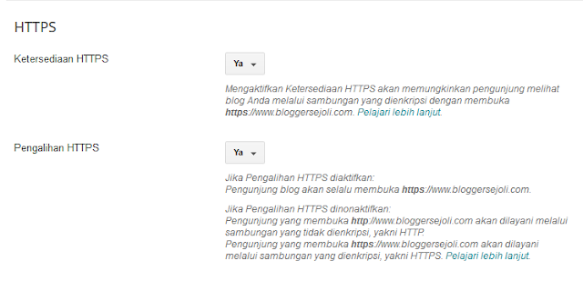 Menggunakan SSL (HTTPS) Di Blogspot Custom Domain