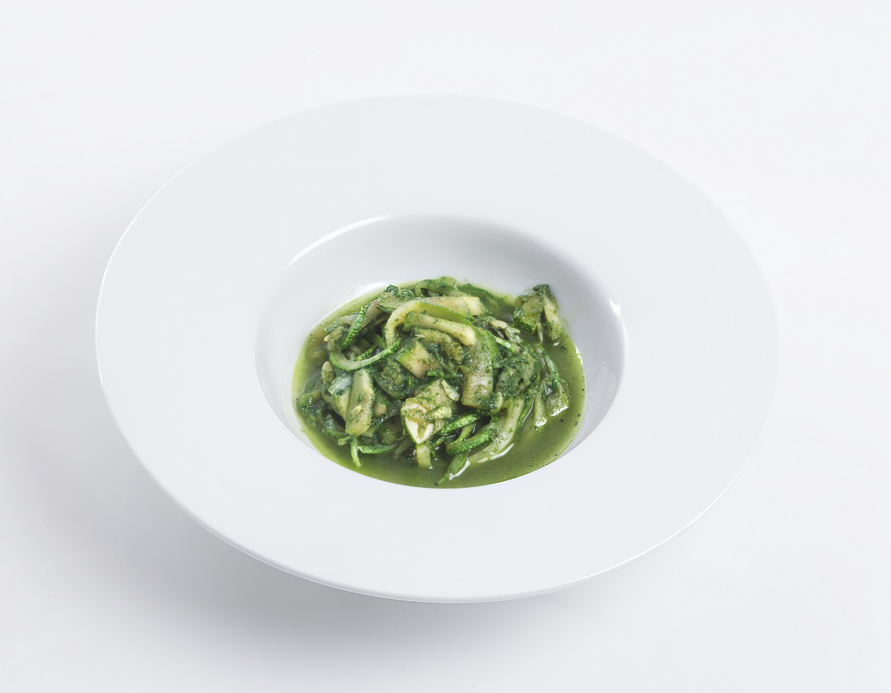 Parpadelle de Zuchini al Pesto
